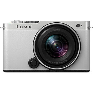 Panasonic DC-S9N Lumix kompaktní Full-Frame bezzrcadlovka DC-S9 + objektiv S-R1840 (24,2 MP, flexibilní rámování, LUMIX Lab), bílá a stříbrná