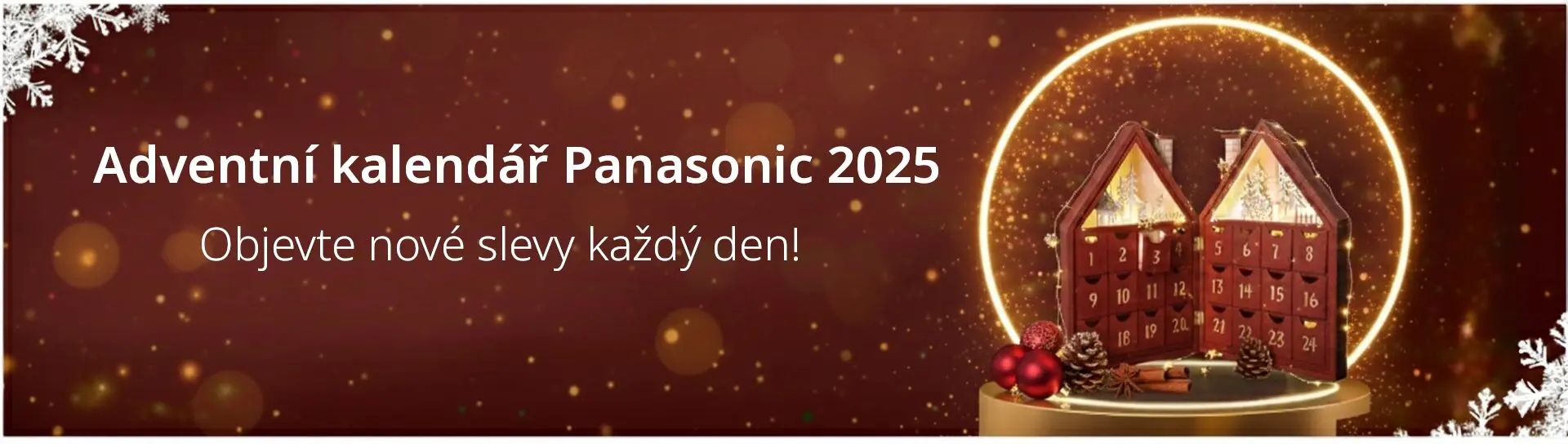 Adventní kalendář Panasonic 2025 1 advent calendar CZ