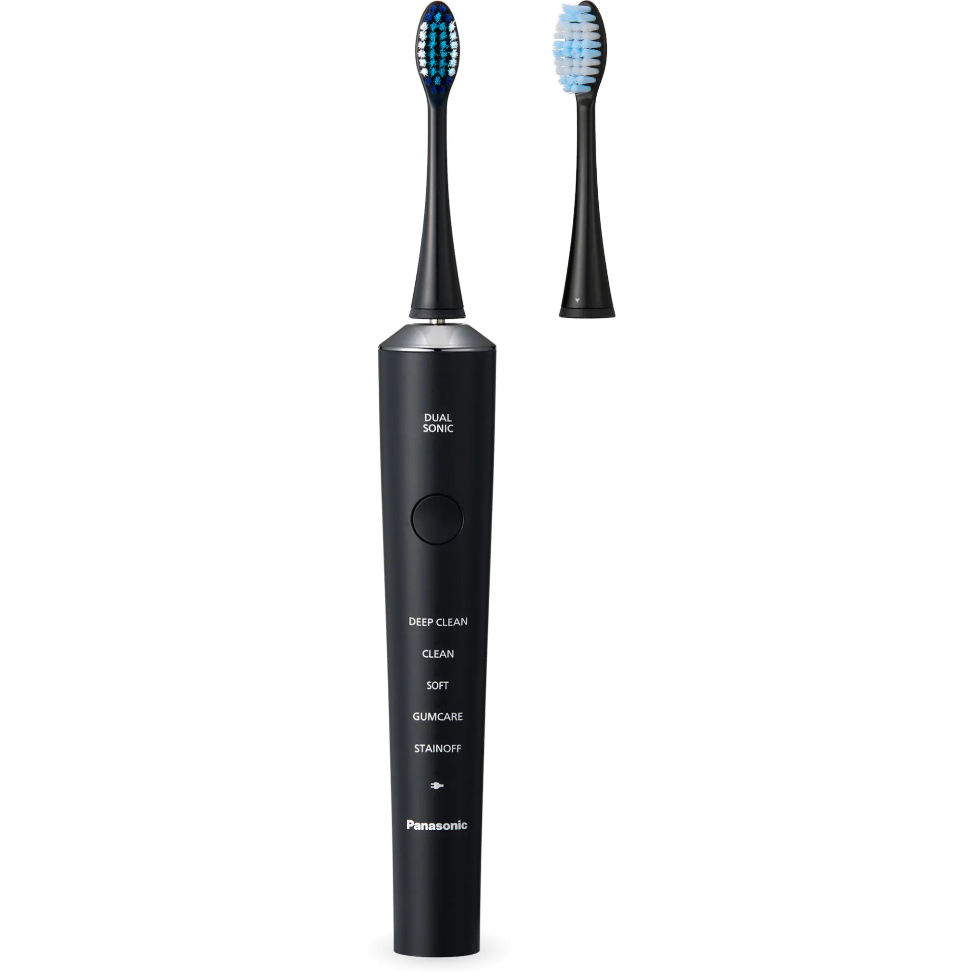Panasonic EW-DC75 sonický vibrační zubní kartáček (technologie Dual Sonic, 5 režimů, automatické přizpůsobení výkonu, nabíjení přes USB typu C), černý